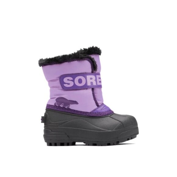 Sorel Girls Toddler 11 Purple Snow Commander Insulated Winter Snow Boots - Picture 1 of 11